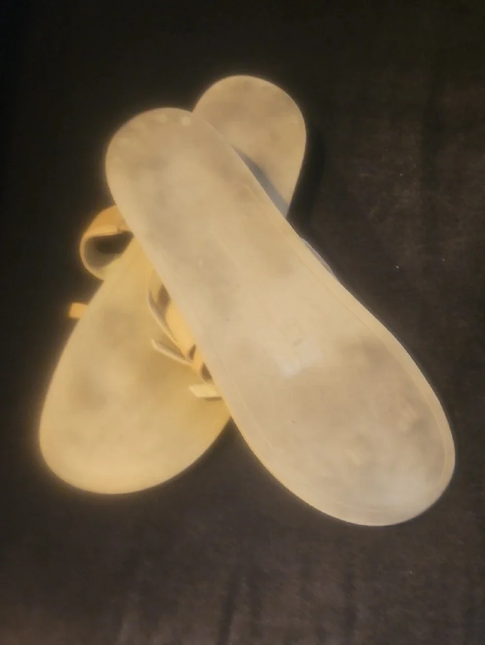 Dolce Vita Nude Beige Strappy Slide Sandals
